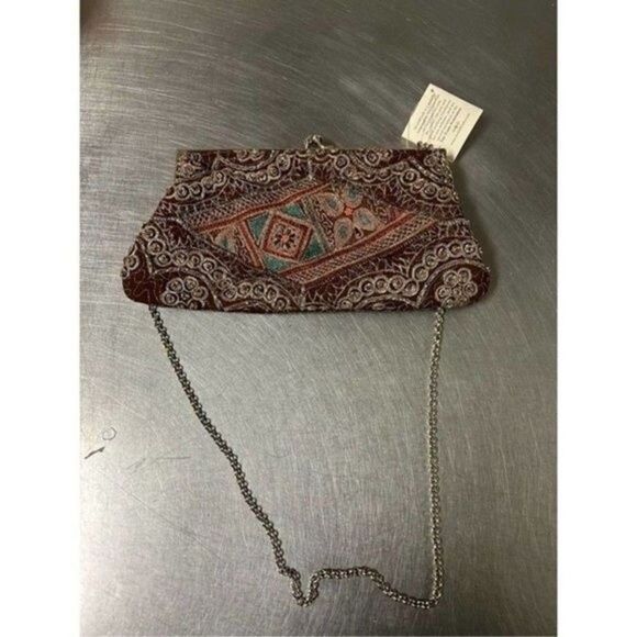 World Finds Vintage Handmade Sari bag/clutch. NWT - Picture 6 of 8